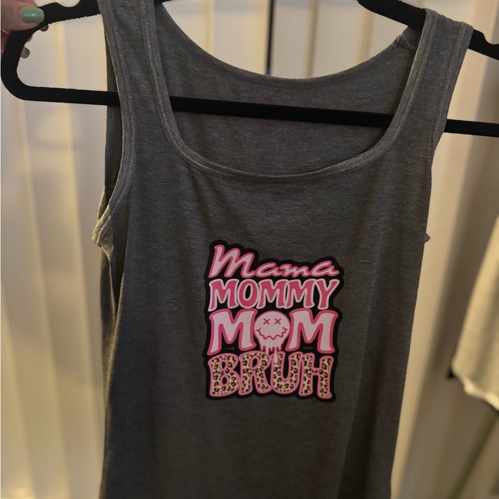 Gray Kids Tank Top with Fun Graphic